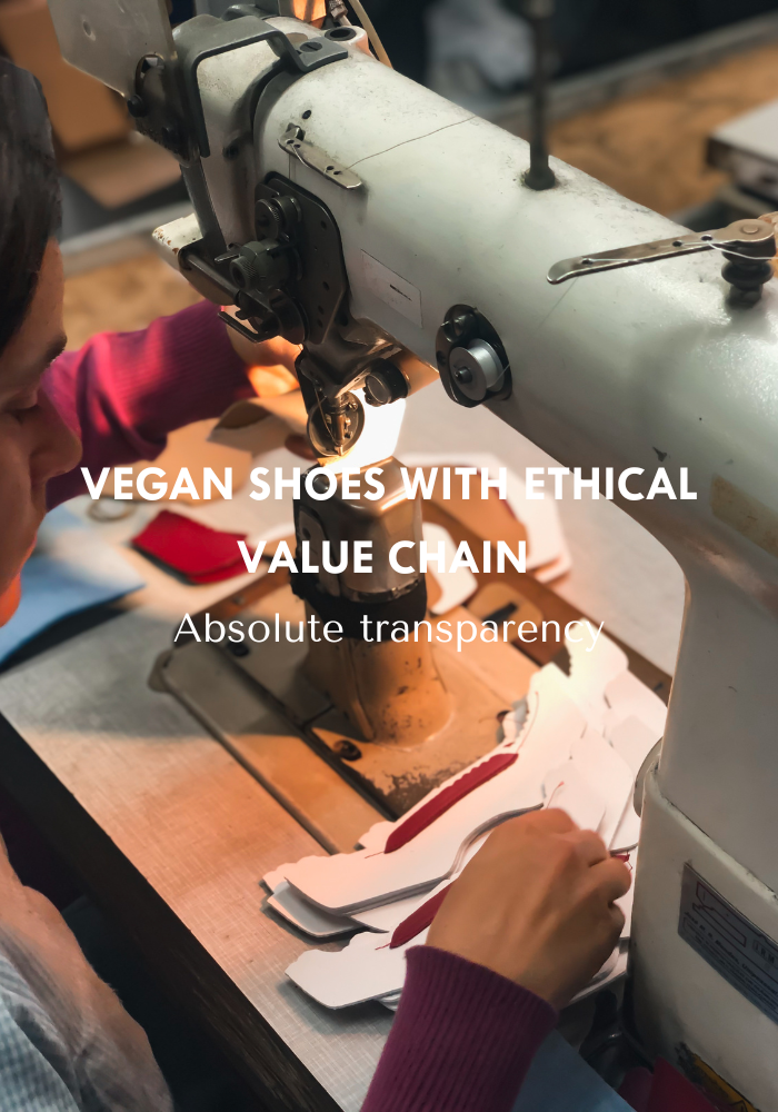 VEGAN SHOES WITH ETHICAL VALUE CHAIN