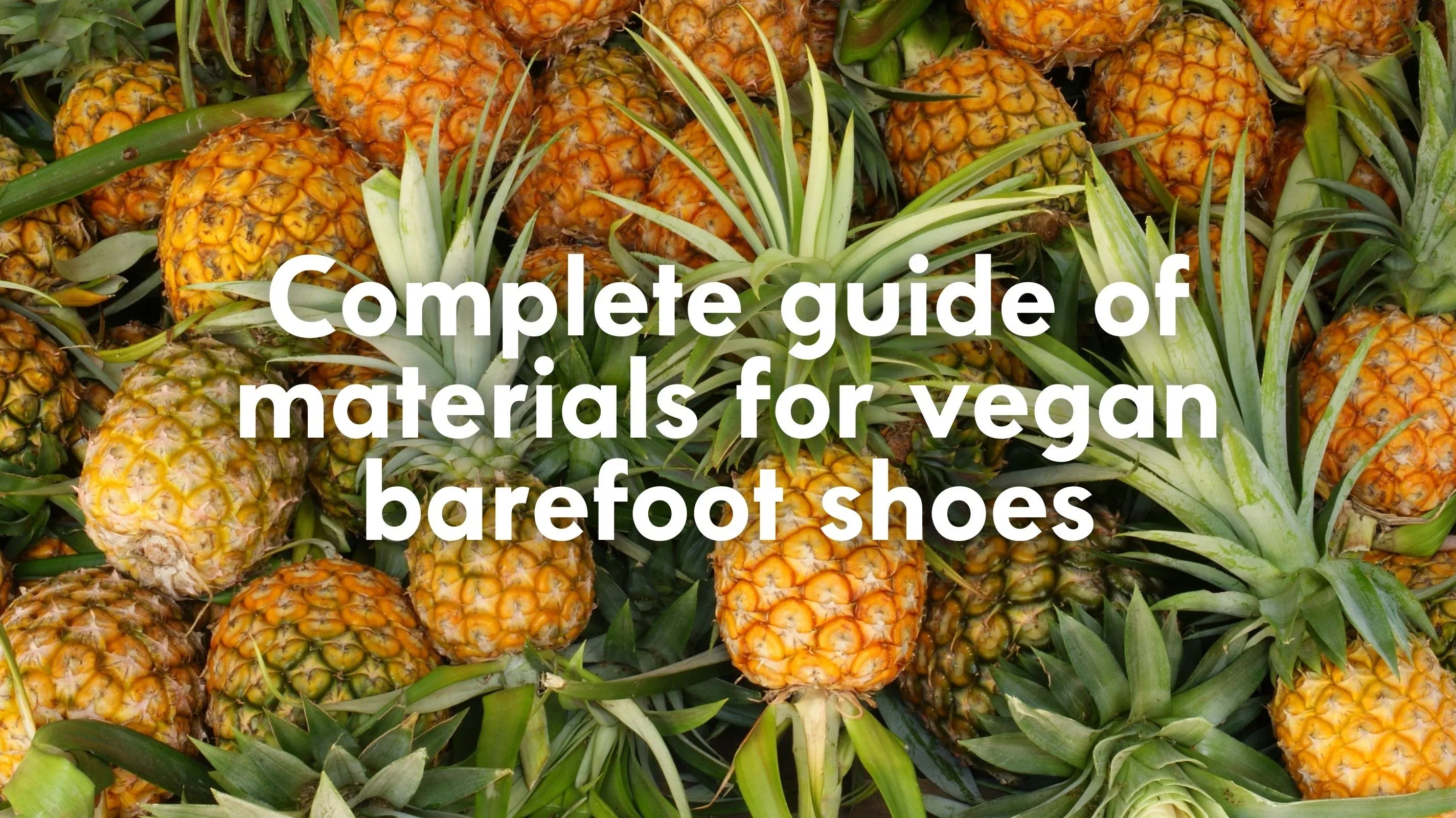 Complete guide of materials for vegan and sustainable barefoot shoes