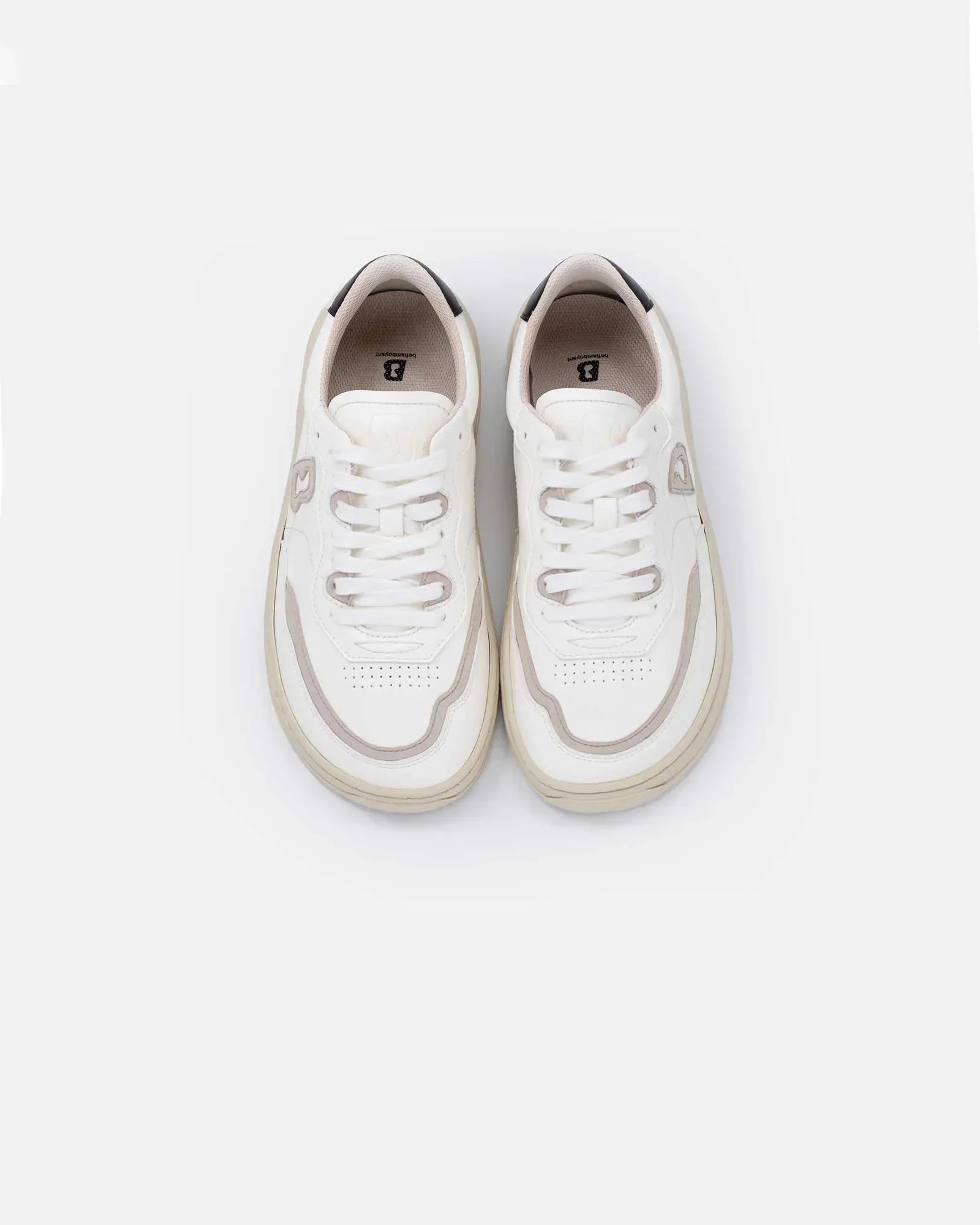 dark-sneaker-purpose-front-view-barefoot-beflamboyant - BEFLAMBOYANT
