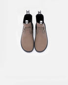 grey-chelsea-boots-senses-front-view-barefoot-beflamboyant - BEFLAMBOYANT