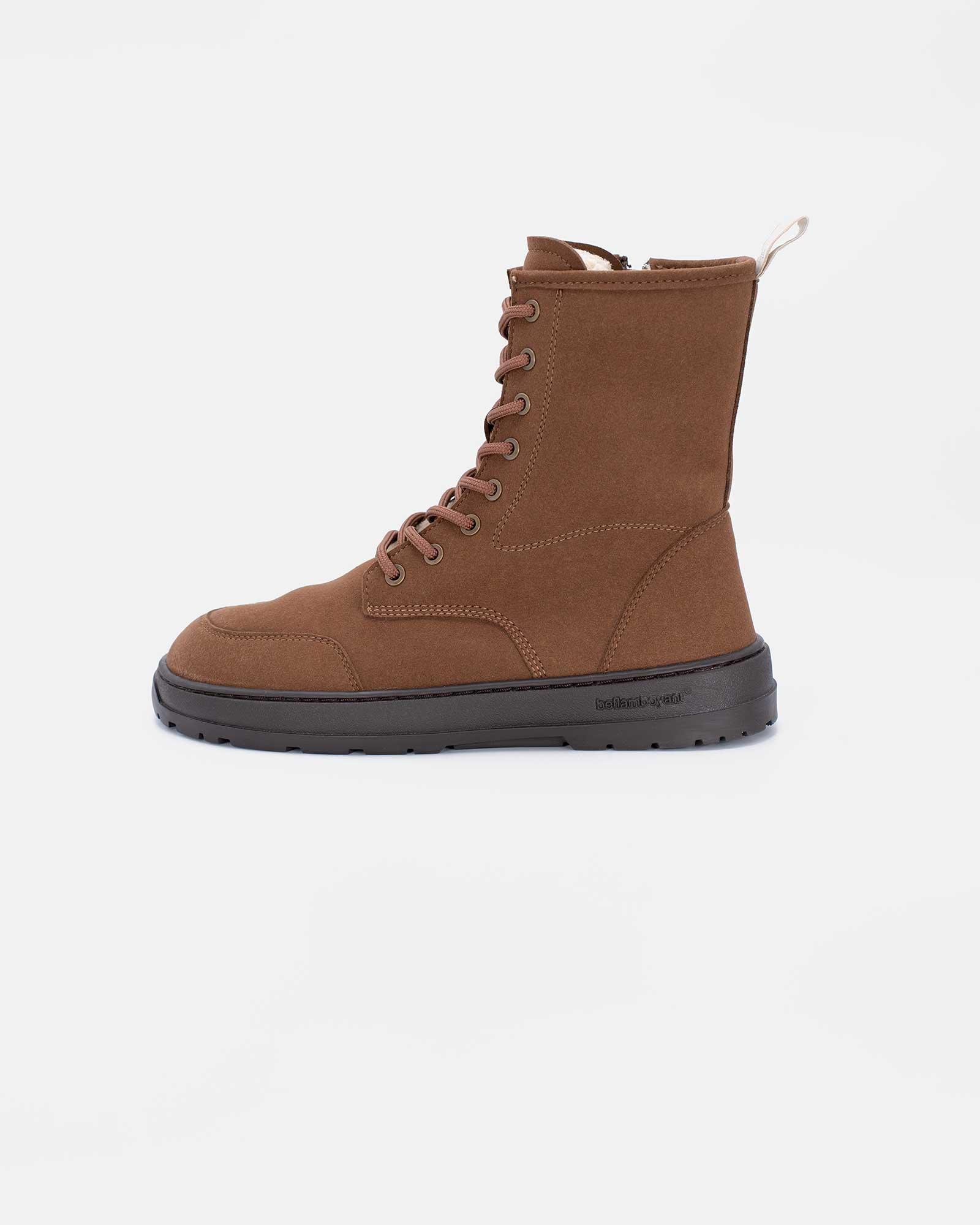 oak-combat-boots-omega-side-view-barefoot-beflamboyant - BEFLAMBOYANT