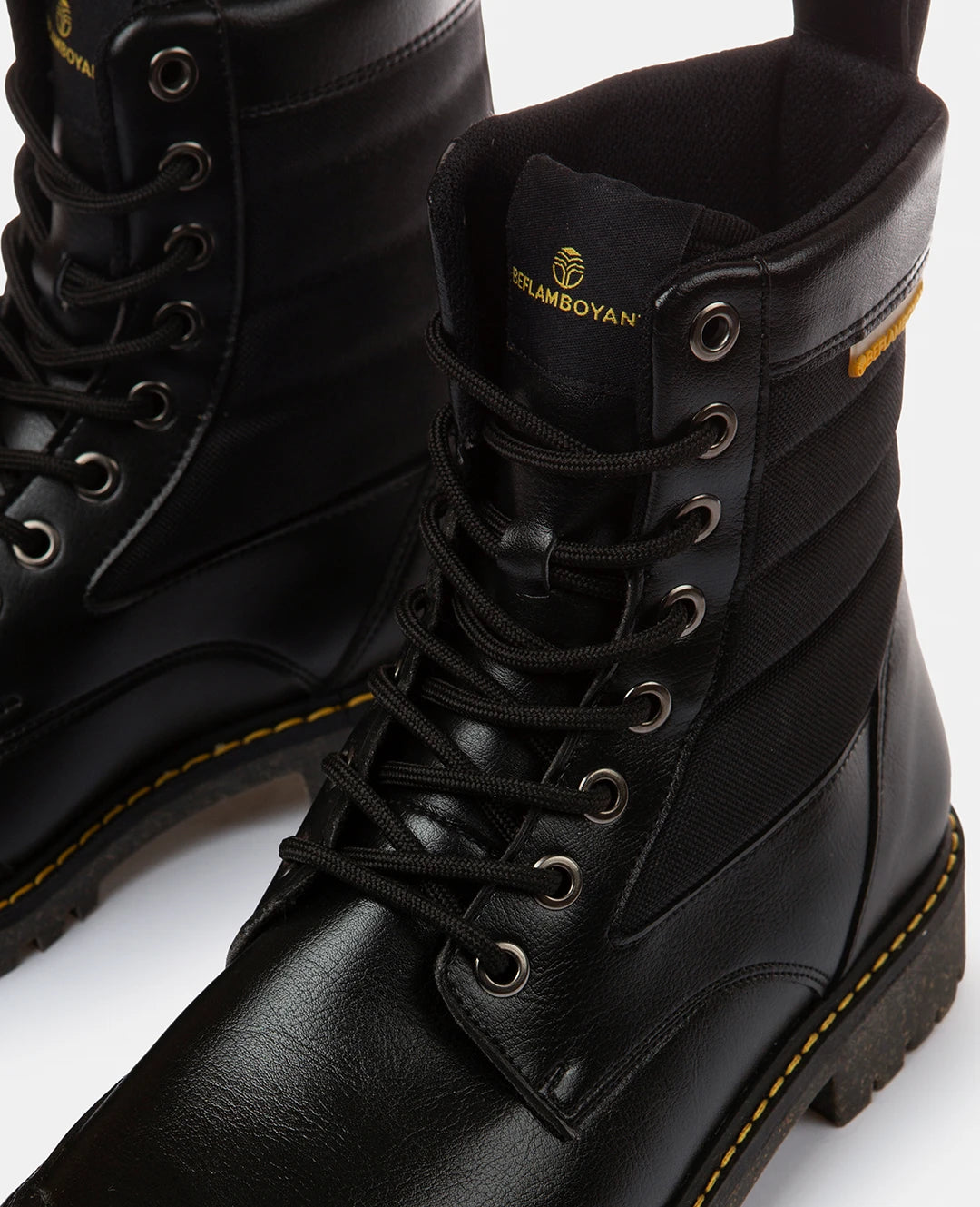 Black Coco High Top Vegan Boots