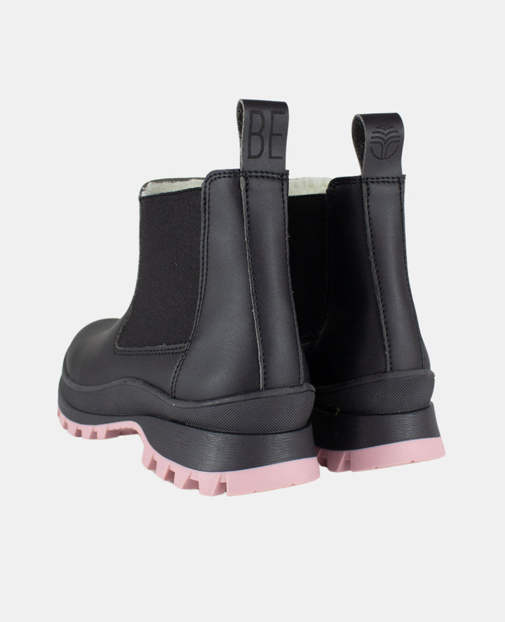 Chelsea Vegan Boots Chunky Pink - BEFLAMBOYANT