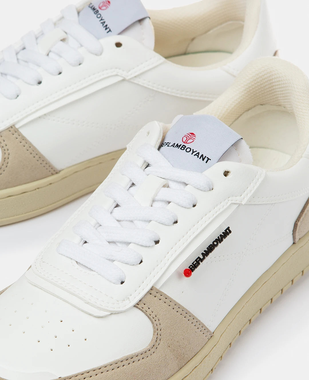 Manimal White Vegan Shoes - BEFLAMBOYANT