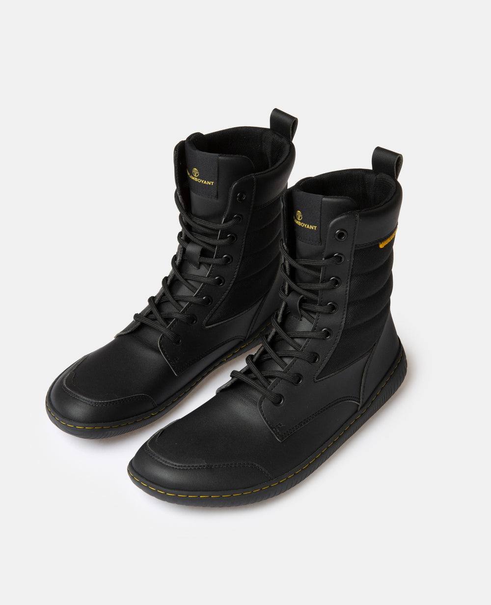 Minimal Black Vegan Barefoot Boots - BEFLAMBOYANT