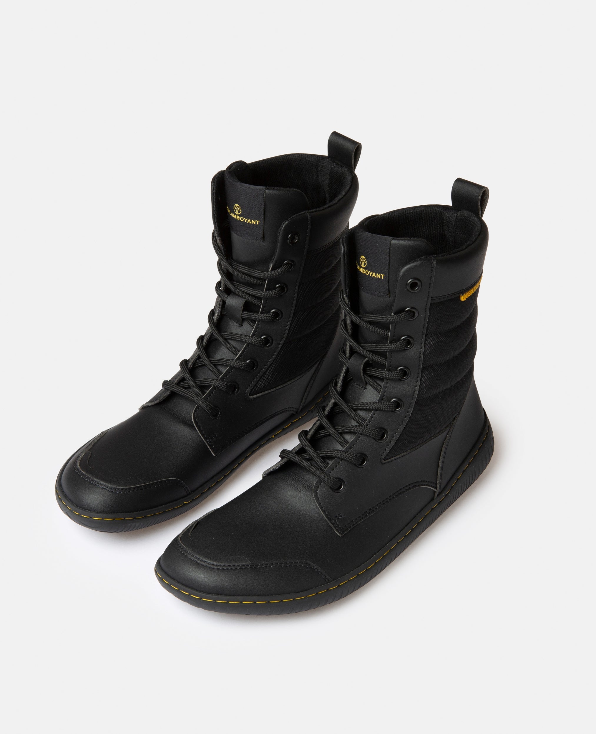 Minimal Black Vegan Barefoot Boots - BEFLAMBOYANT