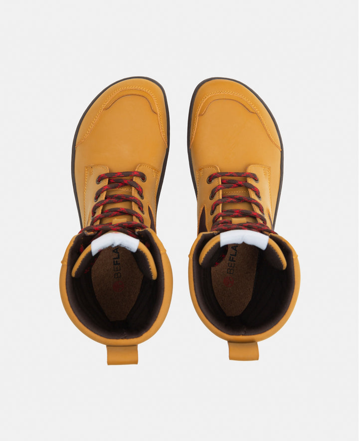 Minimal Yellow Vegan Barefoot Boots - BEFLAMBOYANT