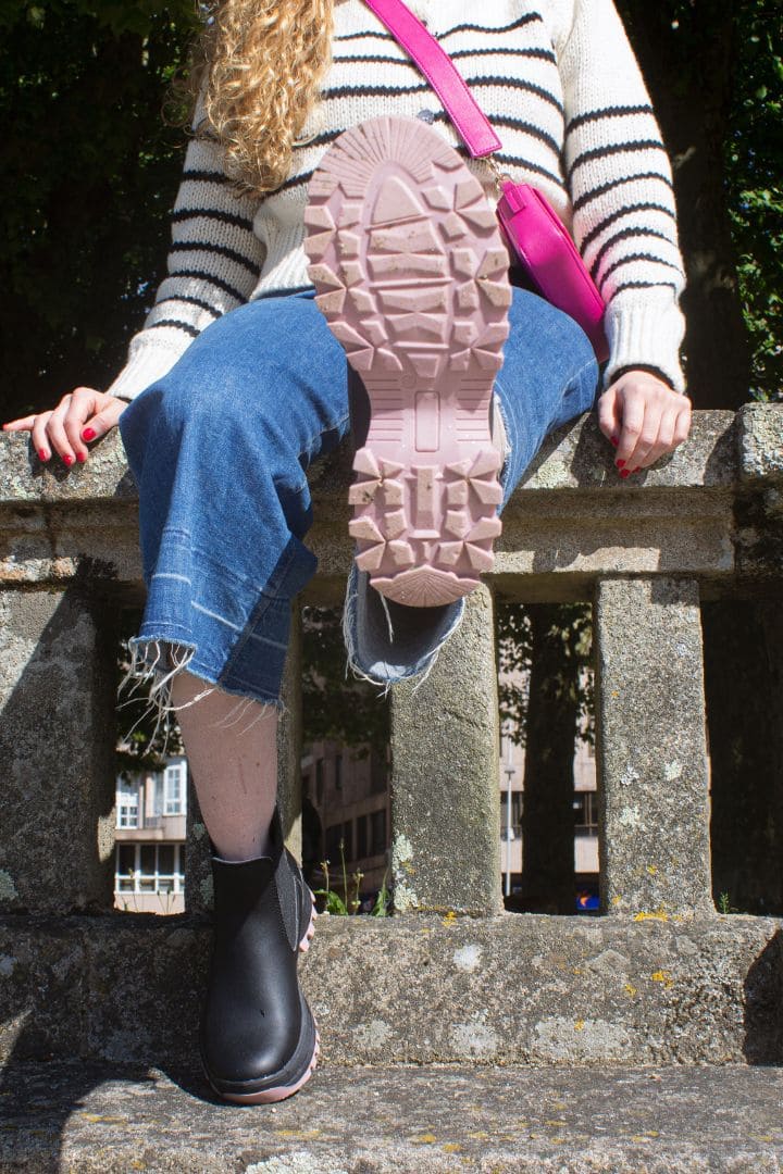 Chelsea Vegan Boots Chunky Pink - BEFLAMBOYANT