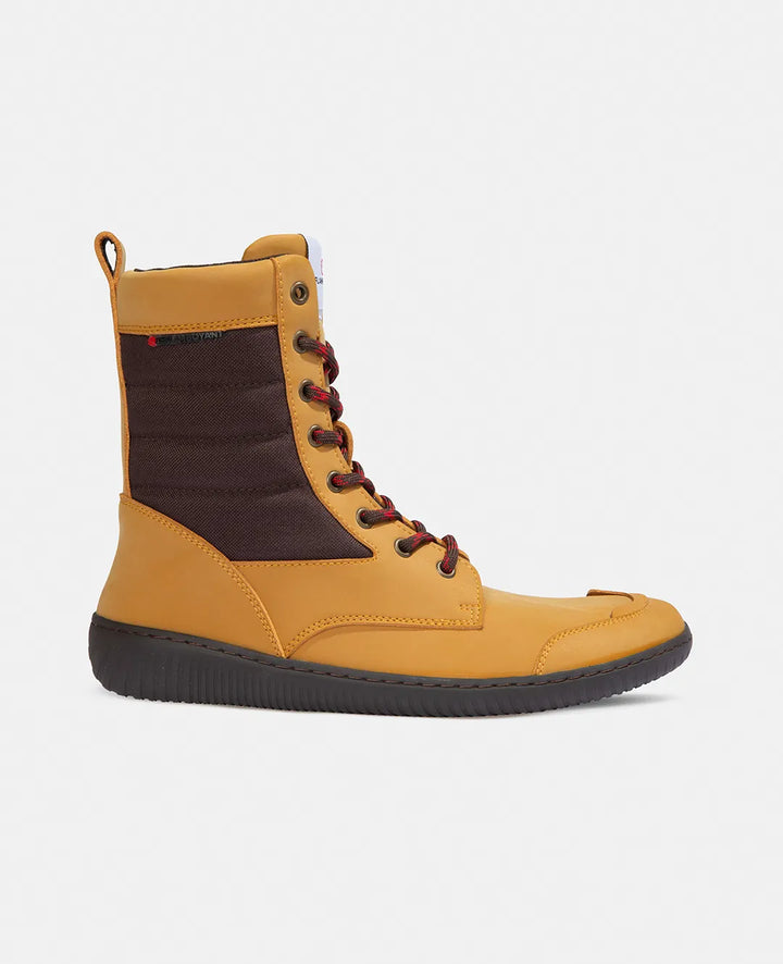 Minimal Yellow Vegan Barefoot Boots - BEFLAMBOYANT