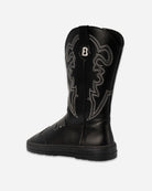 rear cowboy boots barefoot beflamboyant side view