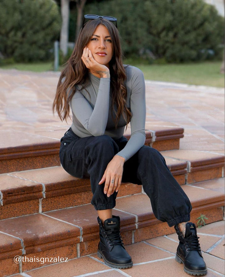 Black Coco High Top Vegan Boots - BEFLAMBOYANT