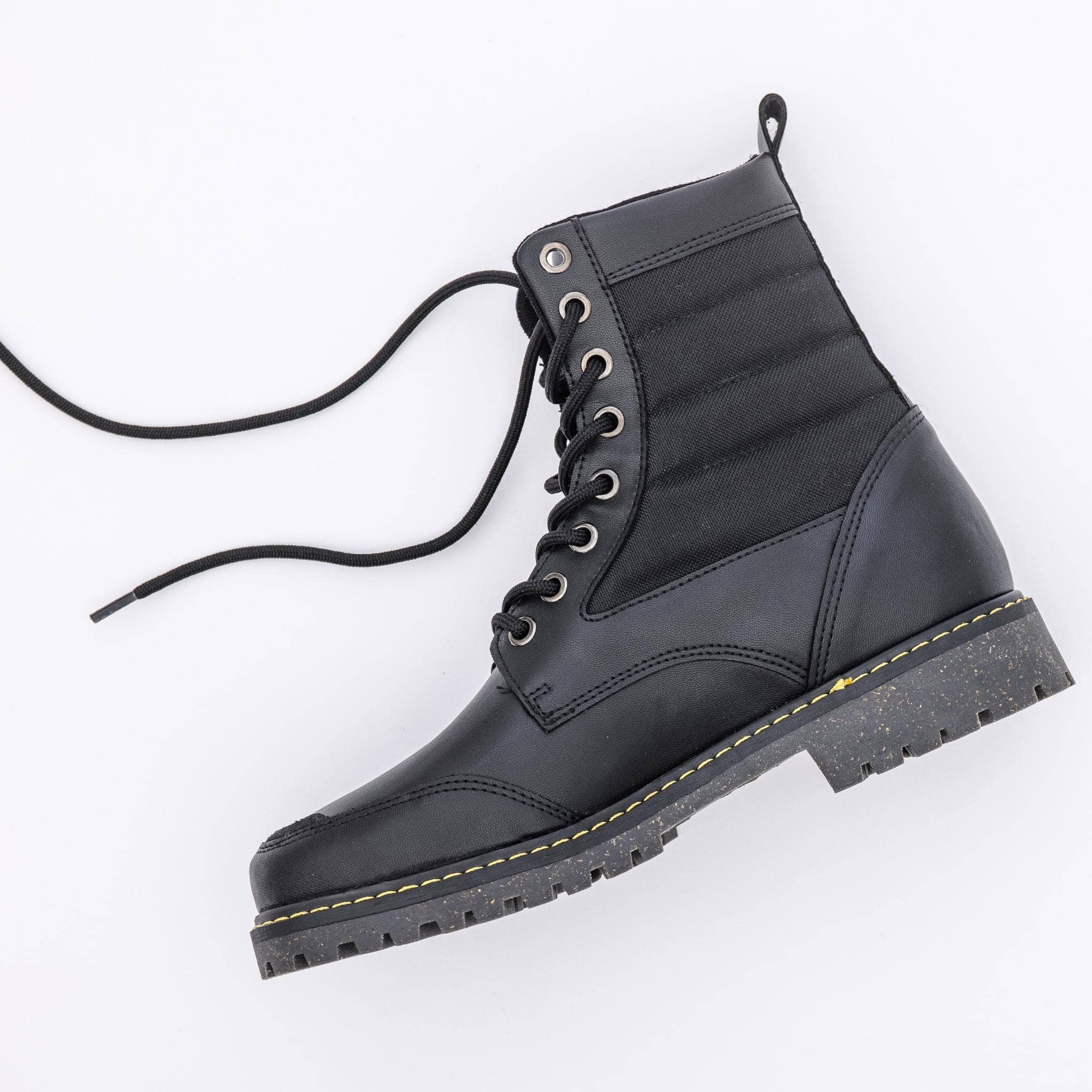 Black Coco High Top Vegan BootsI Beflamboyant I 100 vegan boots BEFLAMBOYANT