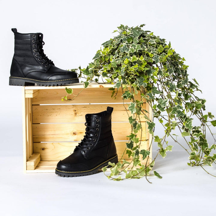 Black Coco High Top Vegan Boots BEFLAMBOYANT