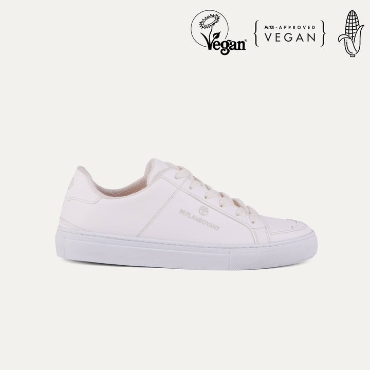 Manimal White Vegan Shoes BEFLAMBOYANT