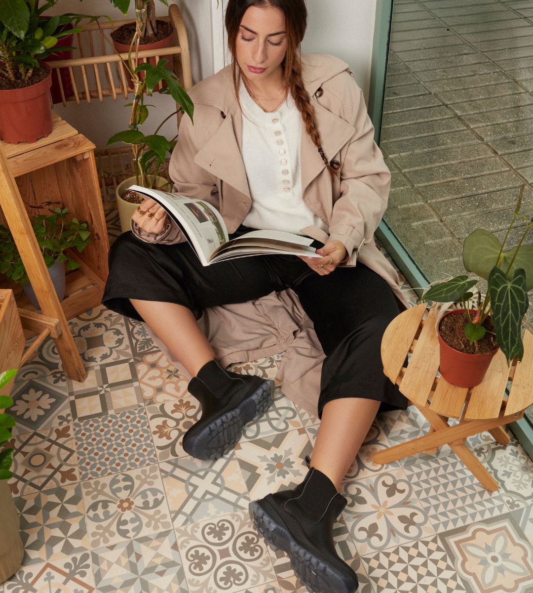 Chelsea Vegan Boots Chunky Black - BEFLAMBOYANT