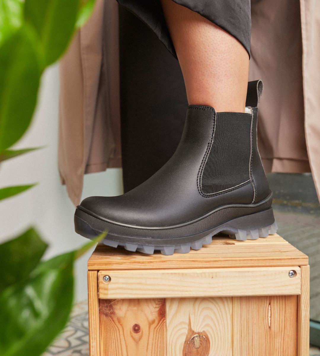 Chelsea Vegan Boots Chunky Black - BEFLAMBOYANT